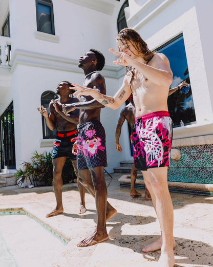 PINK PANTHER DIAMOND SHARK SWIM SHORTS | Sprayground for sale