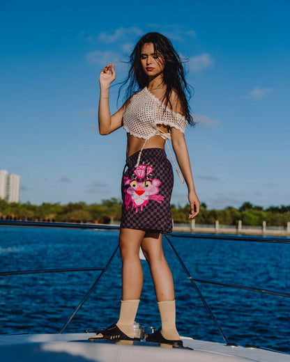 PINK PANTHER DIAMOND SHARK SWIM SHORTS | Sprayground for sale