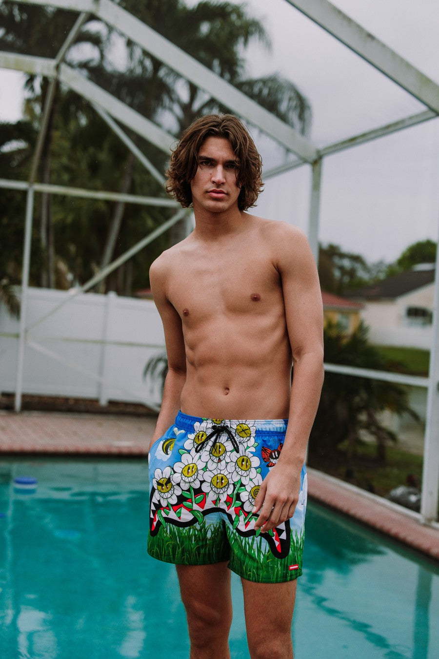 CRAZY DAISIES SWIM SHORTS | Sprayground sale