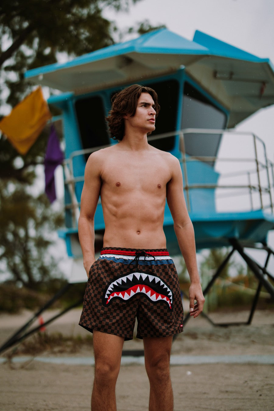 SHARKS IN PARIS GT SWIM SHORTS | Sprayground for sale