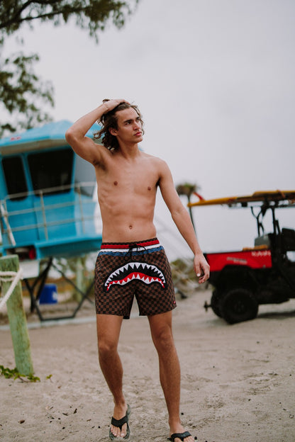 SHARKS IN PARIS GT SWIM SHORTS | Sprayground for sale