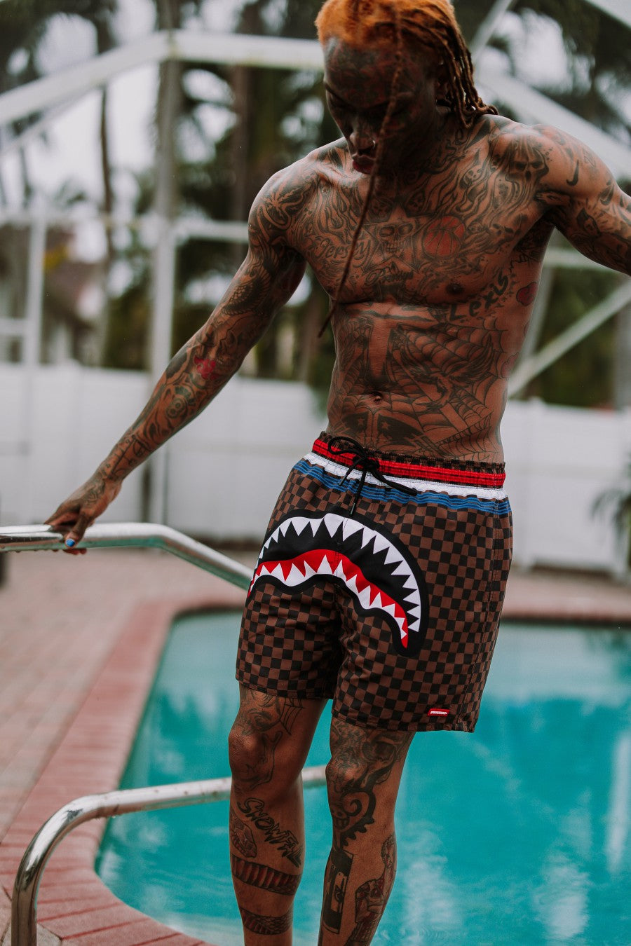 SHARKS IN PARIS GT SWIM SHORTS | Sprayground for sale
