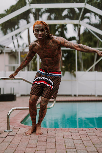 SHARKS IN PARIS GT SWIM SHORTS | Sprayground for sale