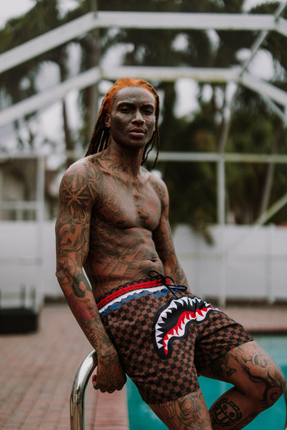 SHARKS IN PARIS GT SWIM SHORTS | Sprayground for sale
