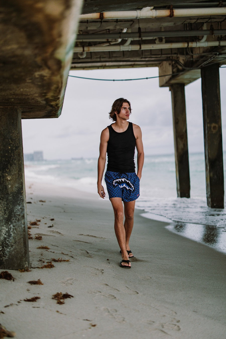 MIDNIGHT MAGIC SHARKS IN PARIS SWIM SHORTS | Sprayground for sale