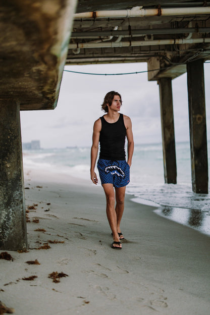 MIDNIGHT MAGIC SHARKS IN PARIS SWIM SHORTS | Sprayground for sale