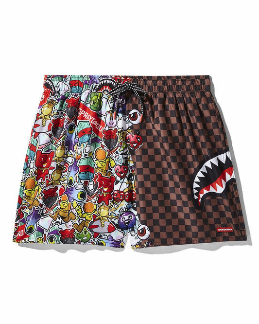 STICKER CREW SWIM SHORTS | Sprayground sale