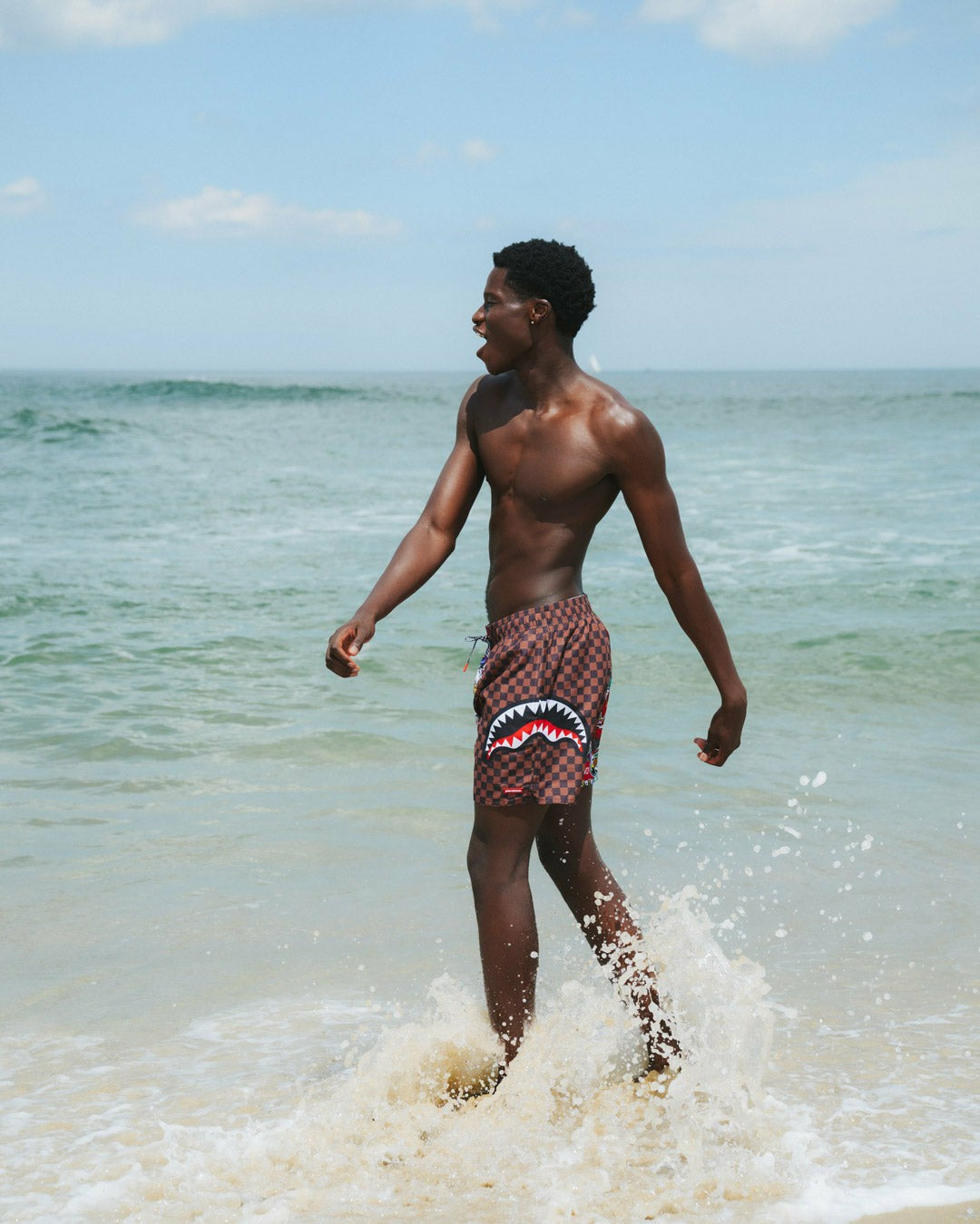 STICKER CREW SWIM SHORTS | Sprayground sale