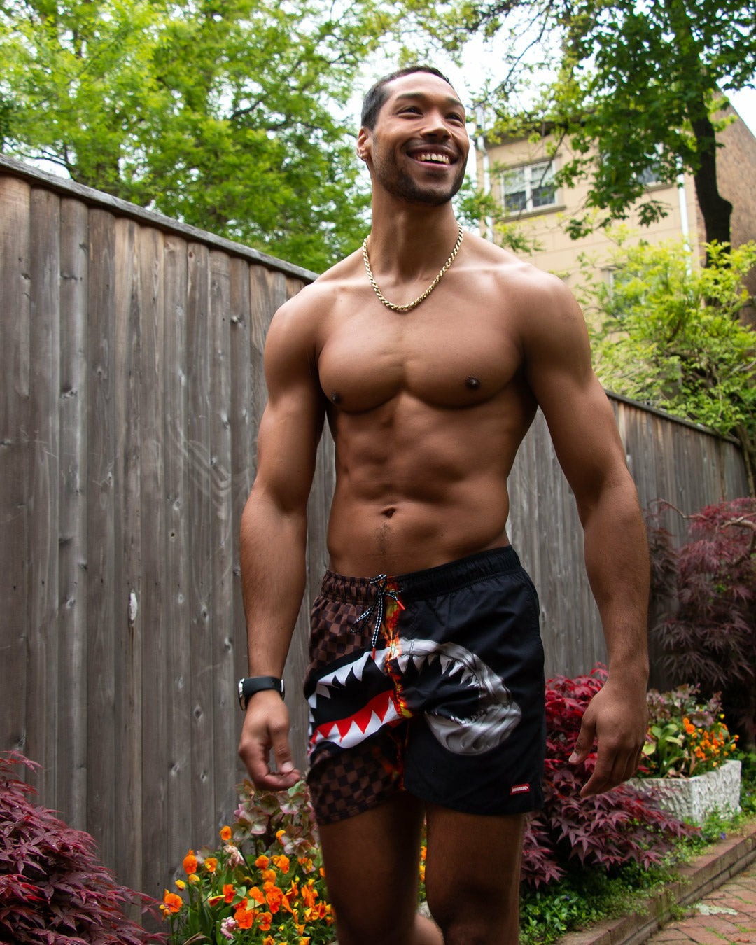 SHARKS IN PARIS UNSTOPPABLE SWIM TRUNKS | Sprayground for sale