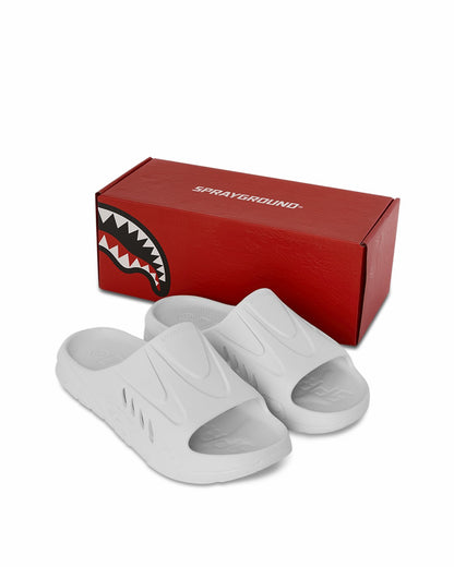 SHARK SLIDE (WHT) | Sprayground Online