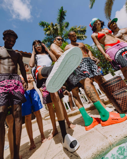 SHARK SLIDE (WHT) | Sprayground Online