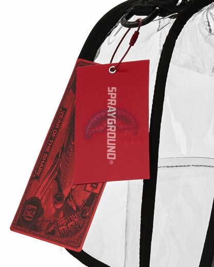 FULLY CLEAR EMBOSSED BOSS BACKPACK | Sprayground sale