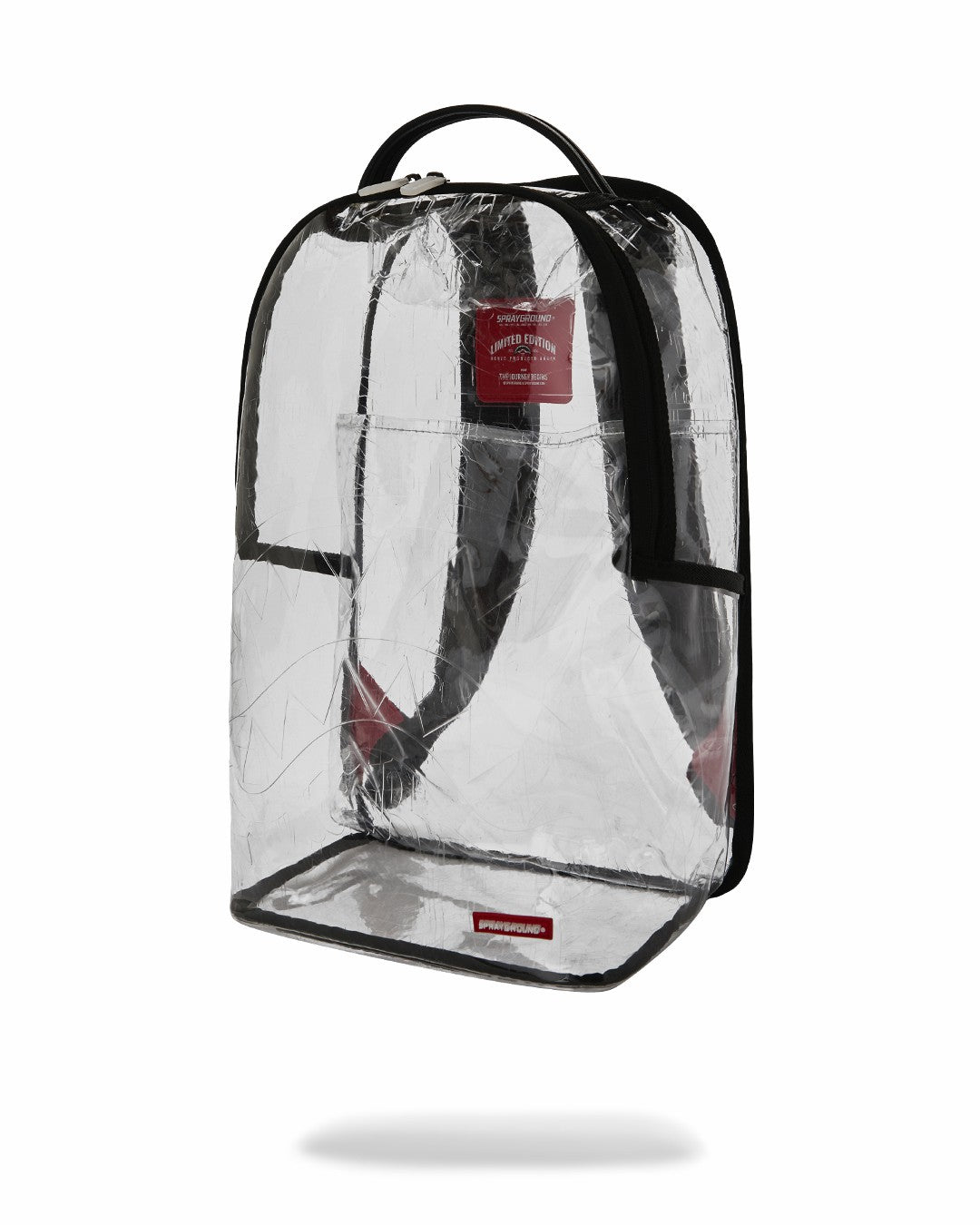FULLY CLEAR EMBOSSED BOSS BACKPACK | Sprayground sale