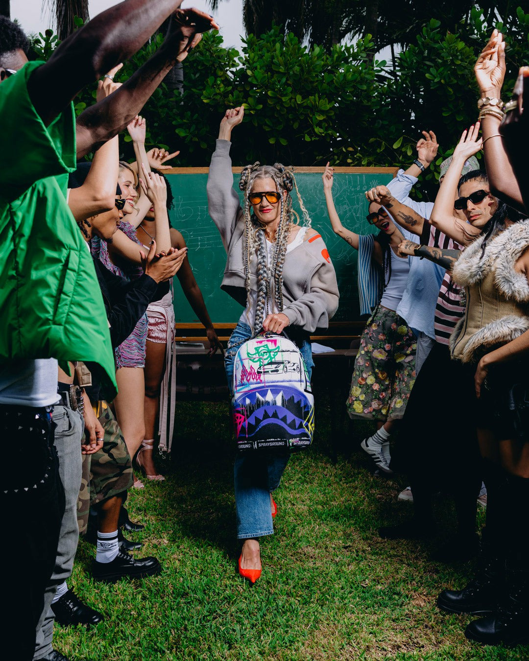 STENCIL PENCIL CONTINENTAL BACKPACK | Sprayground Discount