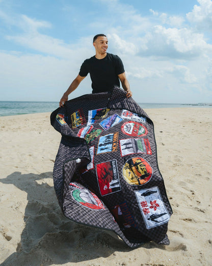 GLOBAL MOGUL UNLIMITED MILES PACKABLE BEACH MAT BLANKET WATER RESISTAN | Sprayground Discount