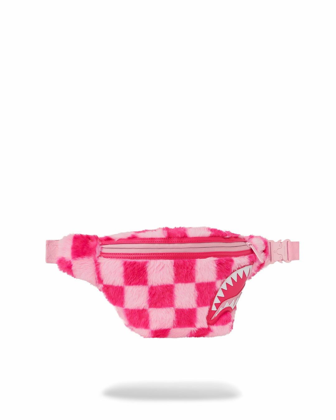 FURZILLA SHARK (PINK CHECK) SAVVY CROSSBODY | Sprayground Online