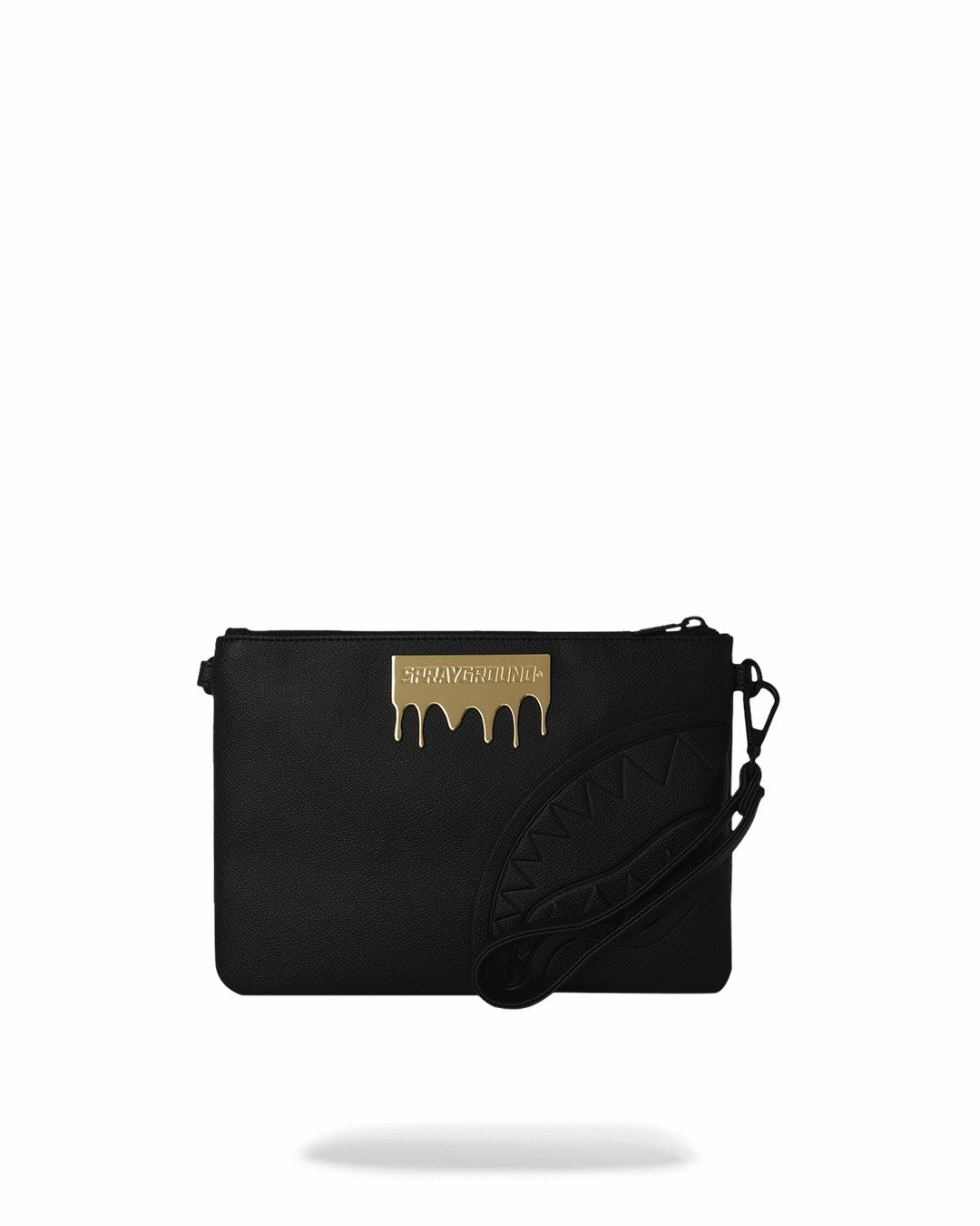 GOLD BRICK DRIP CROSSOVER CLUTCH | Sprayground Discount