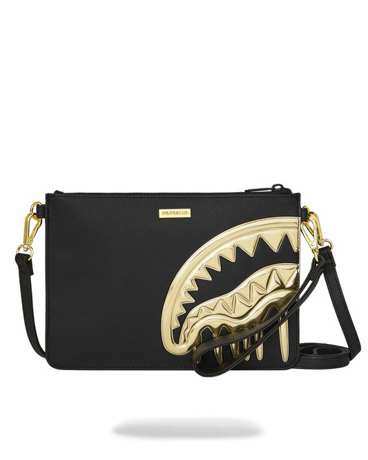 GOLDHEART SHARK DRIP CROSSOVER CLUTCH | Sprayground for sale