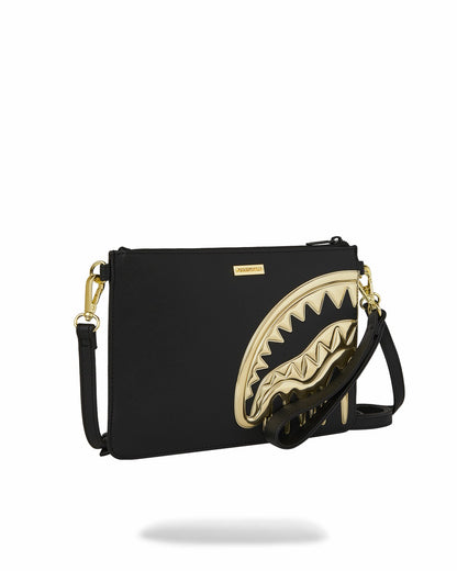 GOLDHEART SHARK DRIP CROSSOVER CLUTCH | Sprayground for sale