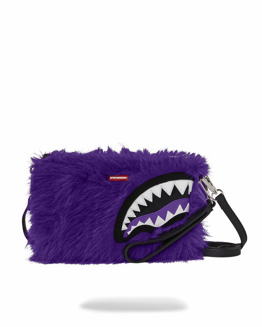 FURZILLA SHARK (PURP) CROSSOVER CLUTCH | Sprayground Clearance