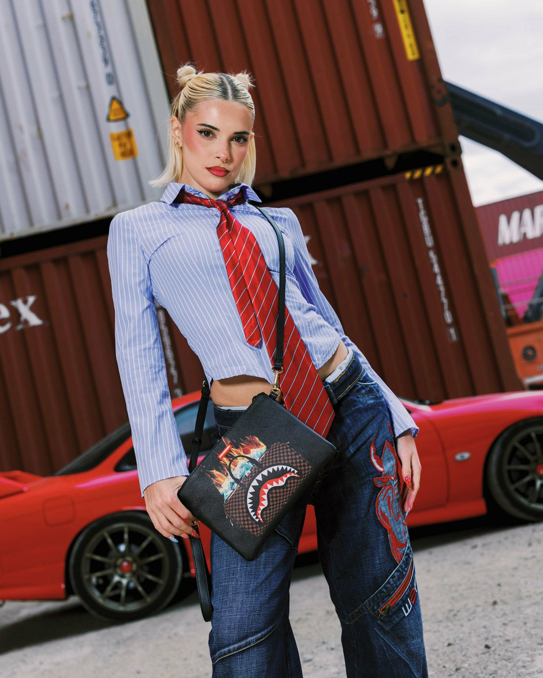 MONEY BAG DOUBLE TAKE CROSSOVER CLUTCH | Sprayground Discount