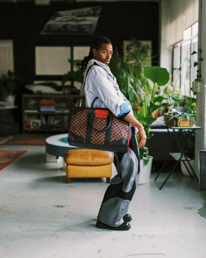 KATANA CHECK BOSS PYRAMID DUFFLE | Sprayground sale