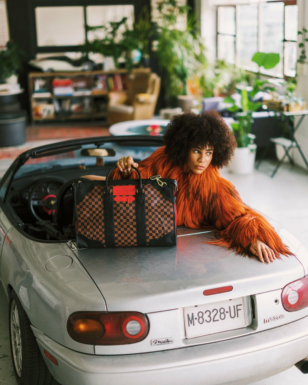 KATANA CHECK BOSS PYRAMID DUFFLE | Sprayground sale