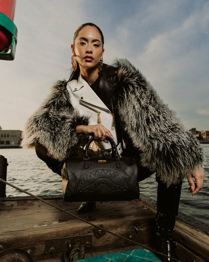GOLD BRICK DRIP MINI DUFFLE | Sprayground US