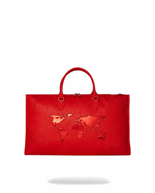 JAMES FIRST CLASS RUBY RED PYRAMID LARGE DUFFLE | Sprayground Online