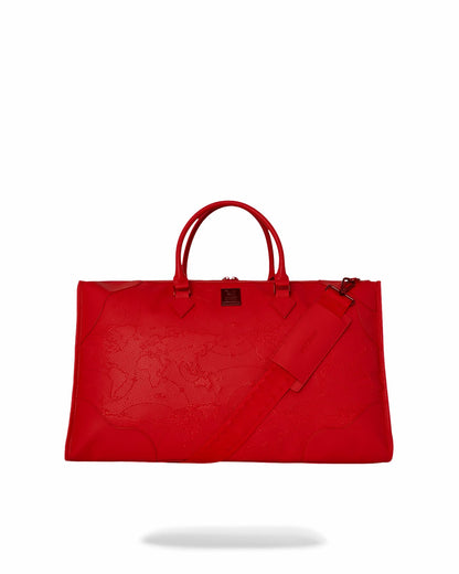 JAMES FIRST CLASS RUBY RED PYRAMID LARGE DUFFLE | Sprayground Online