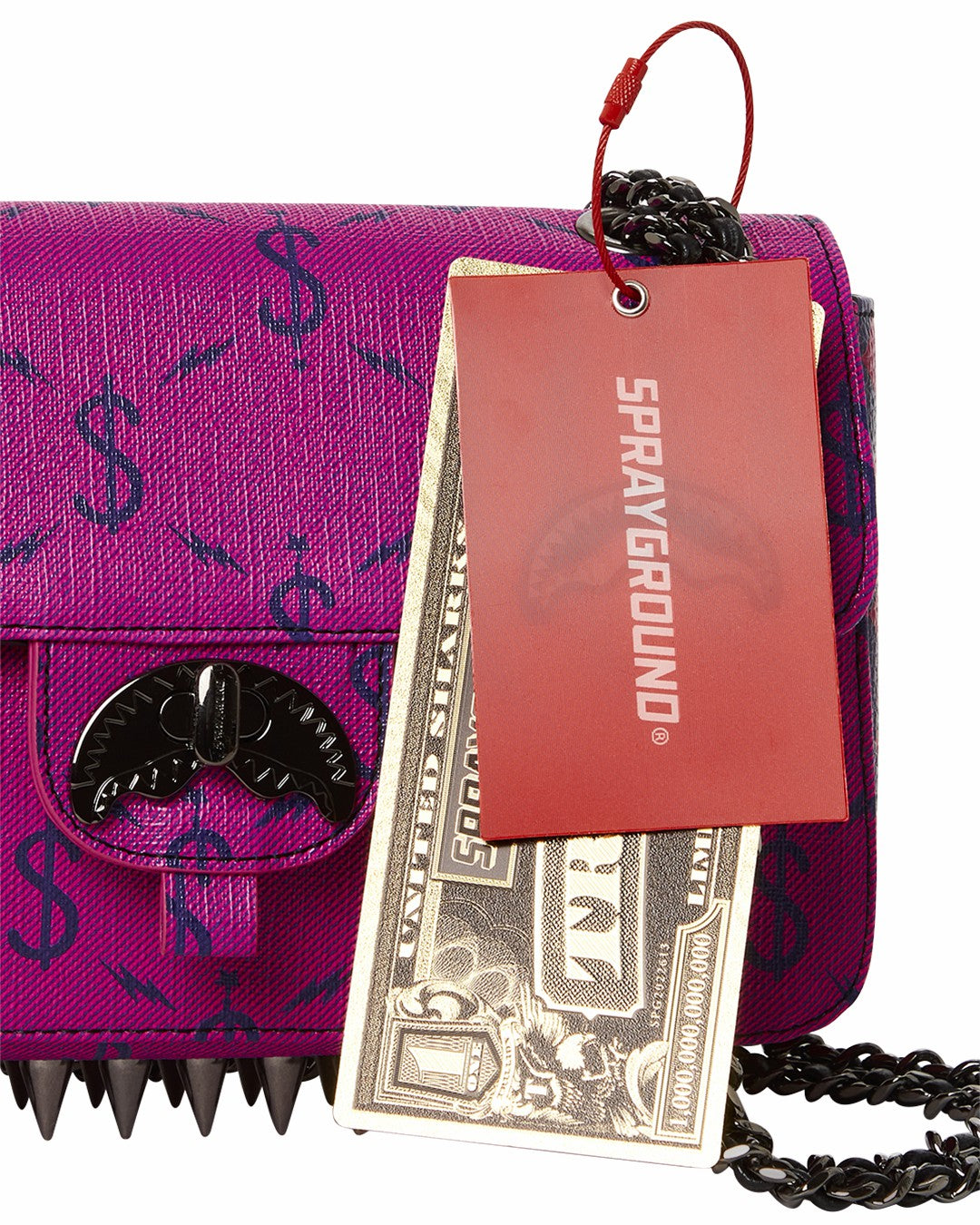 $NAPDRAGON GOLD CHAIN SHARK HANDBAG | Sprayground US