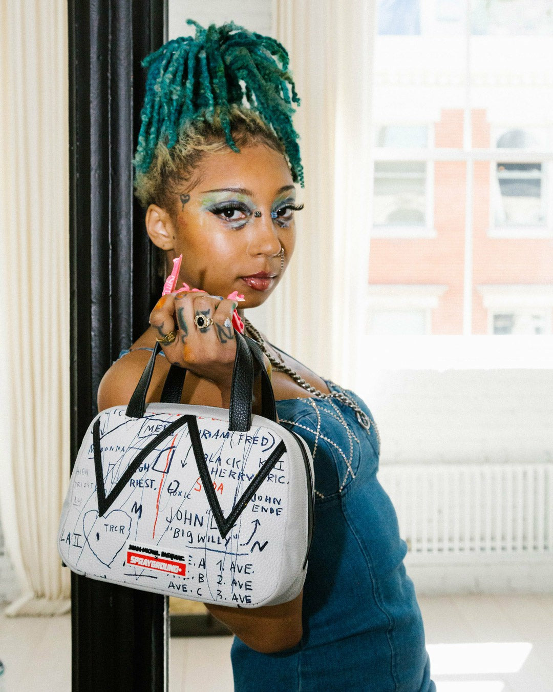 OFFICIAL BASQUIAT UNTITLED (CHEESE POPCORN) 1983 HANDBAG | Sprayground Online