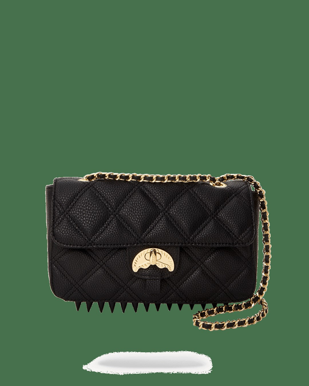 NOIR QUILT GOLD CHAIN SHARK HANDBAG | Sprayground Clearance