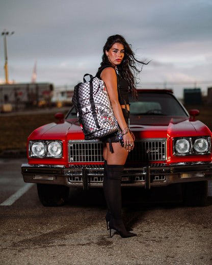 SCRIBBLE DRIBBLE CHECK HILLS BACKPACK | Sprayground Online