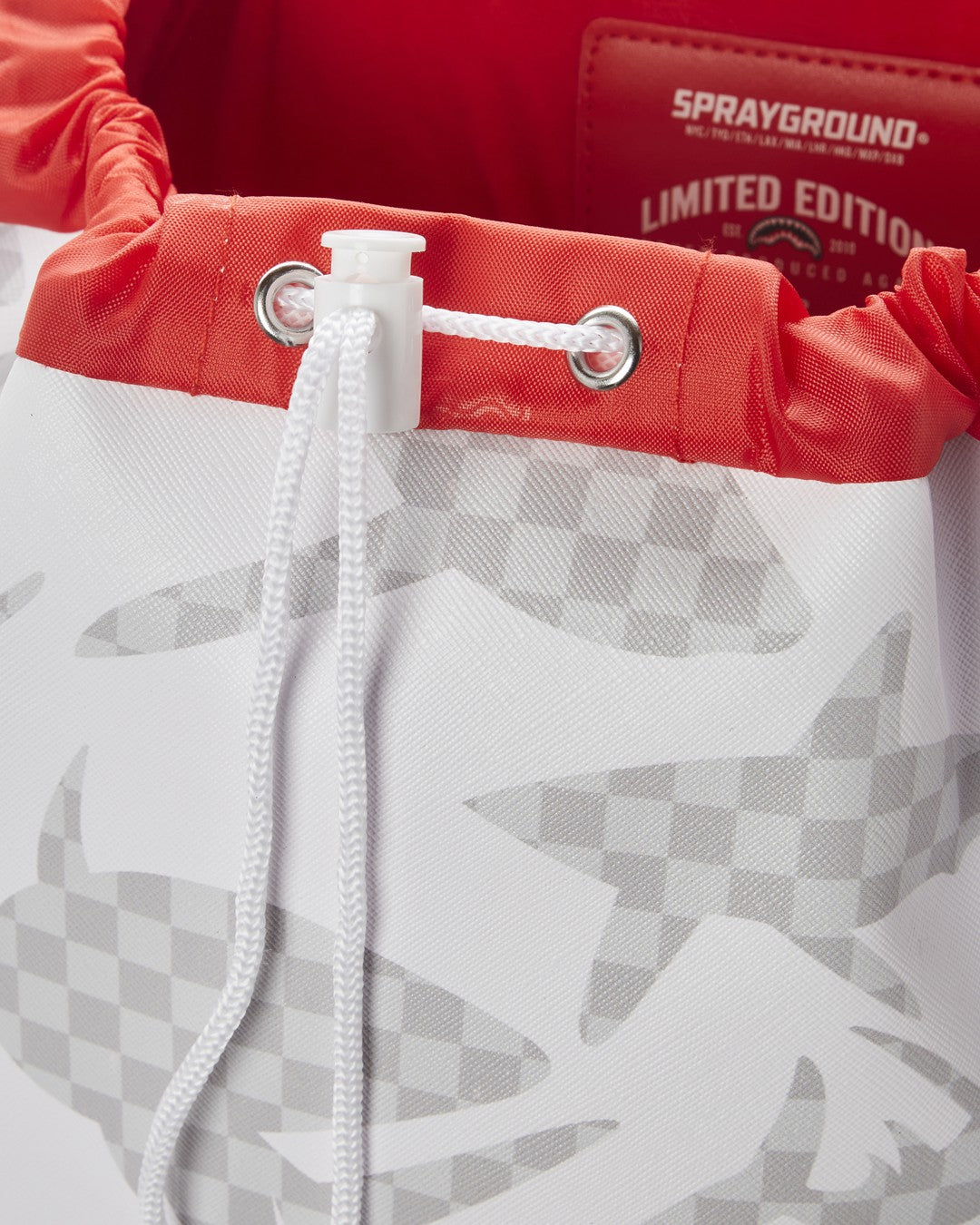 SHARK CHECK (WHITE) HILLS BACKPACK | Sprayground for sale