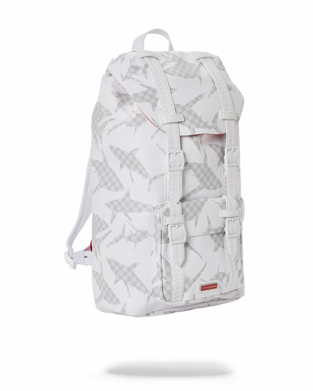 SHARK CHECK (WHITE) HILLS BACKPACK | Sprayground for sale