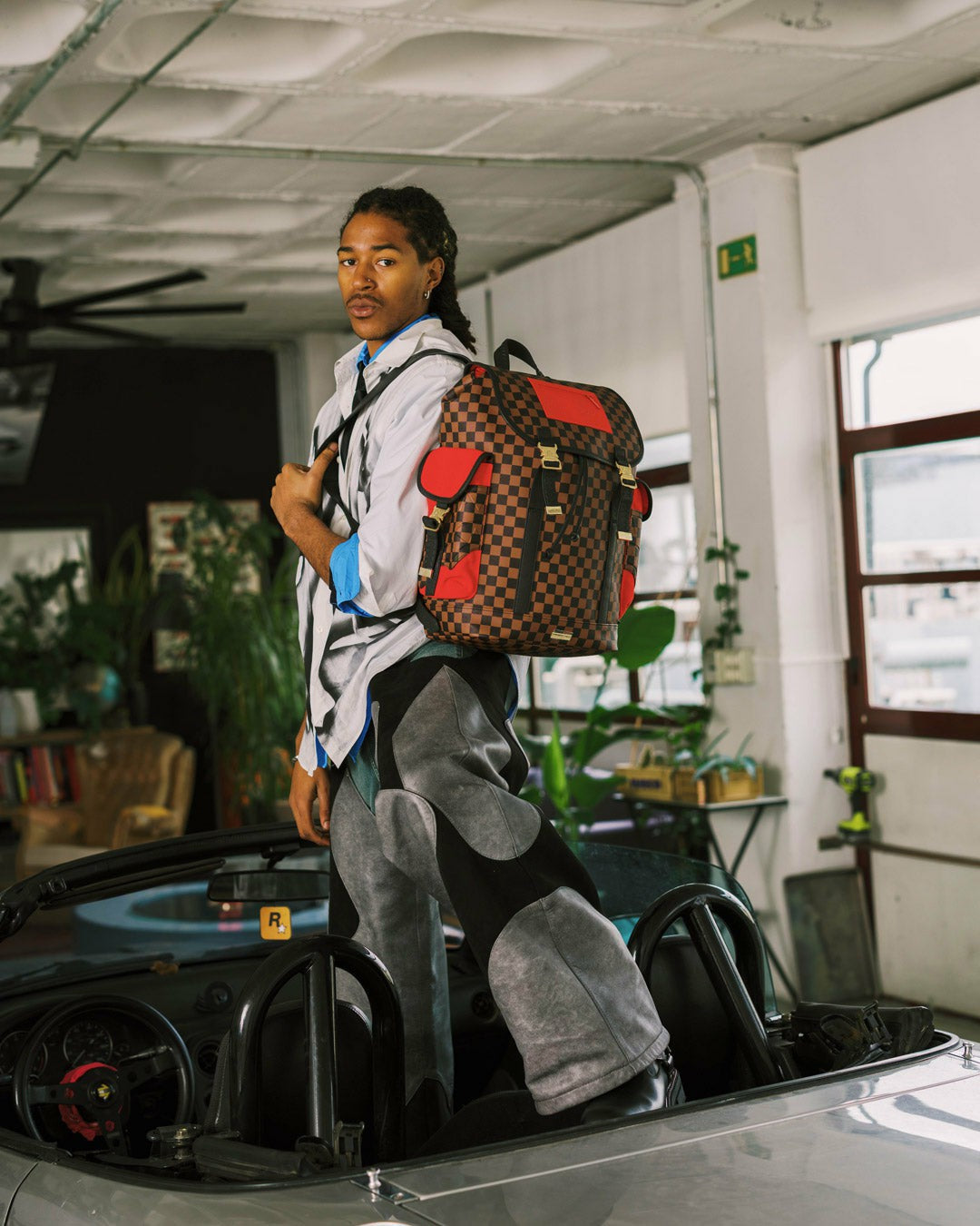 KATANA CHECK BOSS MONTE CARLO BACKPACK | Sprayground Clearance