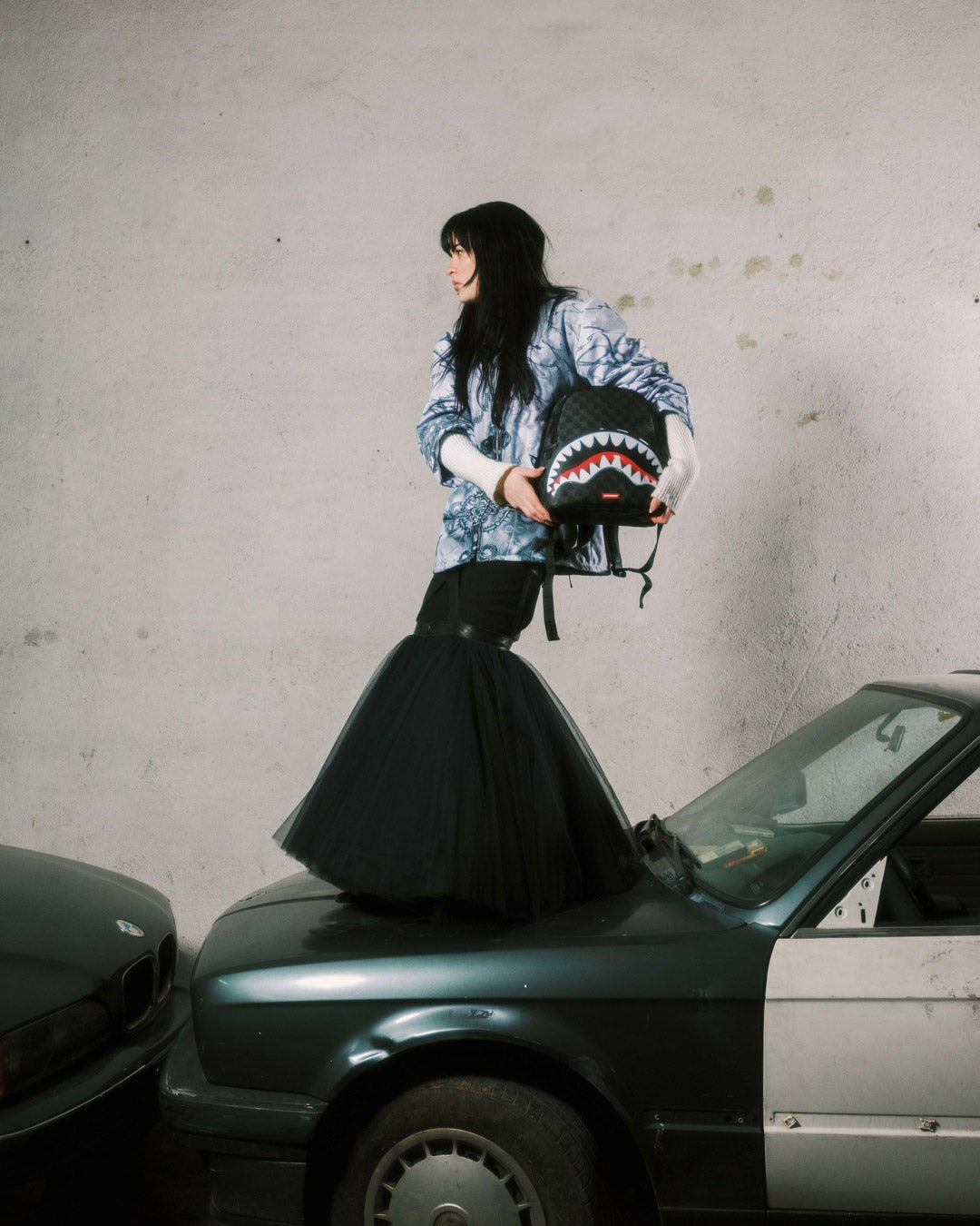 SHARKS IN PARIS HYPER PUFF SAVAGE BACKPACK | Sprayground for sale