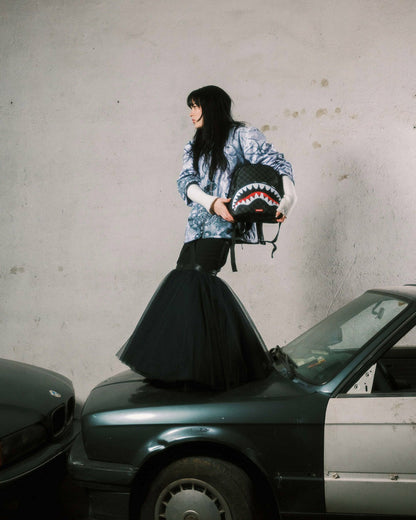 SHARKS IN PARIS HYPER PUFF SAVAGE BACKPACK | Sprayground for sale