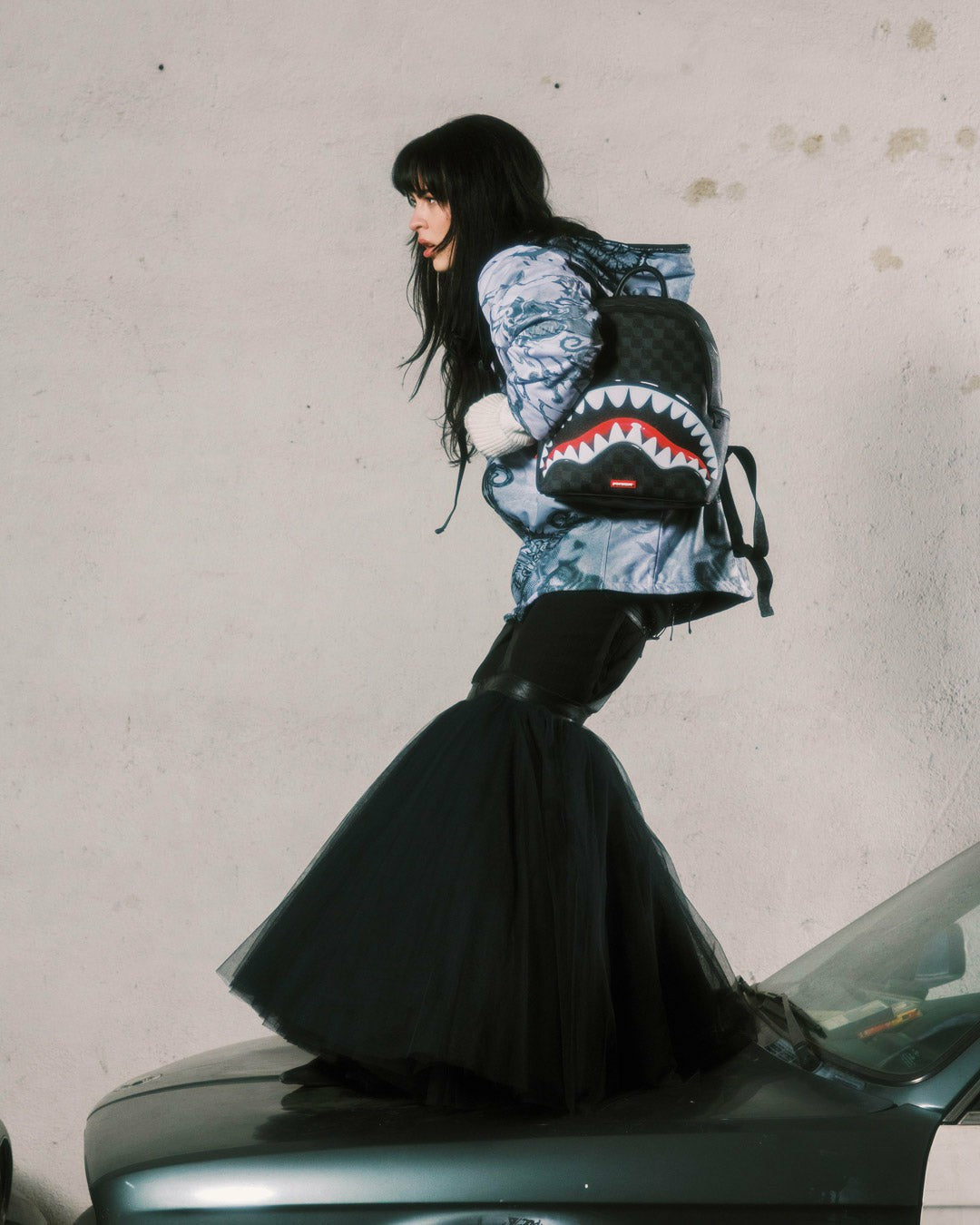 SHARKS IN PARIS HYPER PUFF SAVAGE BACKPACK | Sprayground for sale
