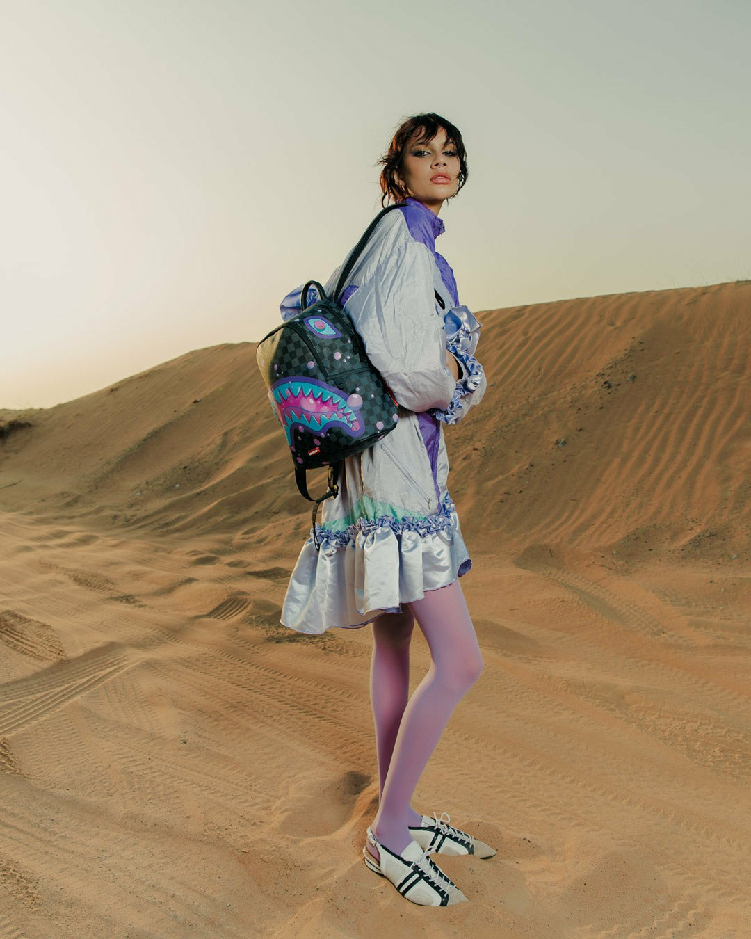 PURPLE SLIME SHARK SAVAGE BACKPACK | Sprayground Clearance