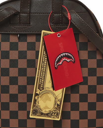 EXTERIOR GOLD ZIP POCKET SHARKS IN PARIS SAVAGE BACKPACK | Sprayground Clearance
