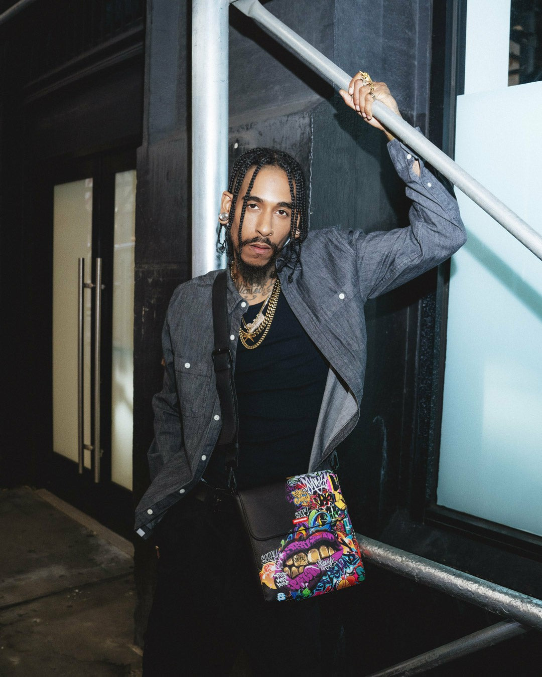 HALF GRAF LIPS MESSENGER BAG | Sprayground for sale
