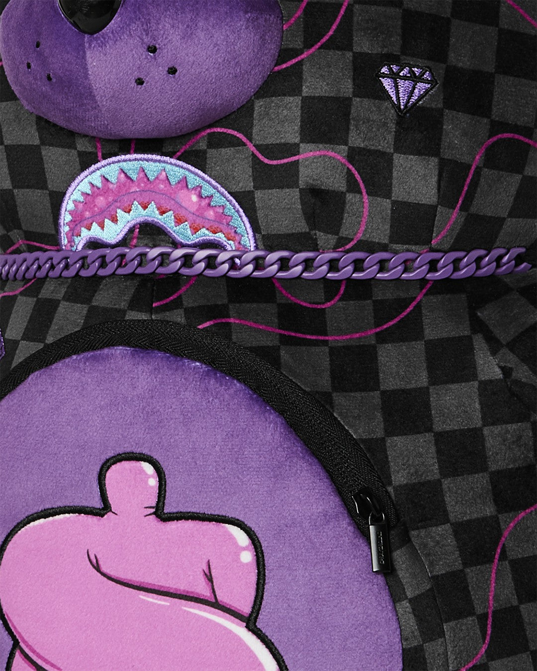 PURPLE SLIME SHARK MONEYBEAR BACKPACK | Sprayground Clearance
