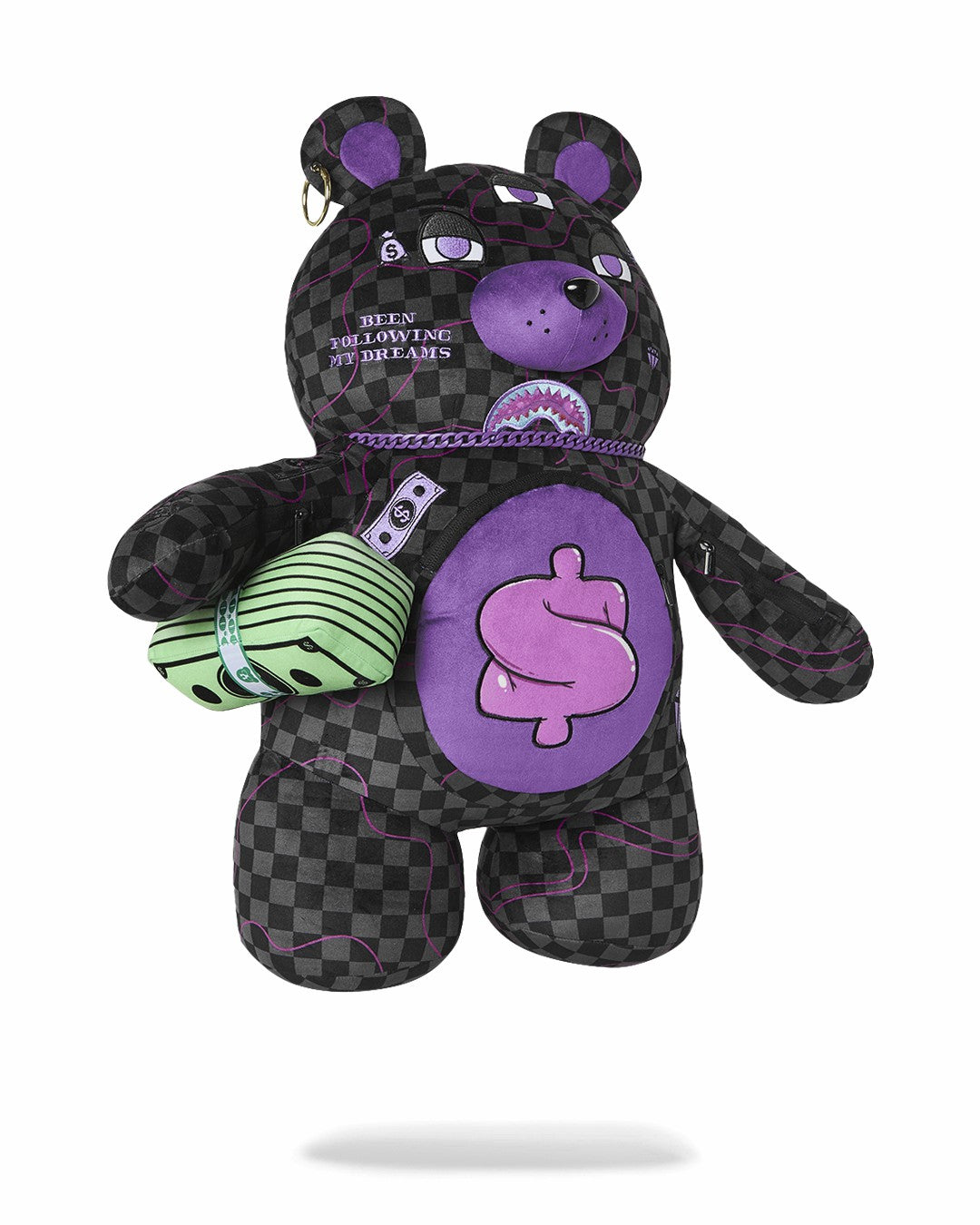 PURPLE SLIME SHARK MONEYBEAR BACKPACK | Sprayground Clearance
