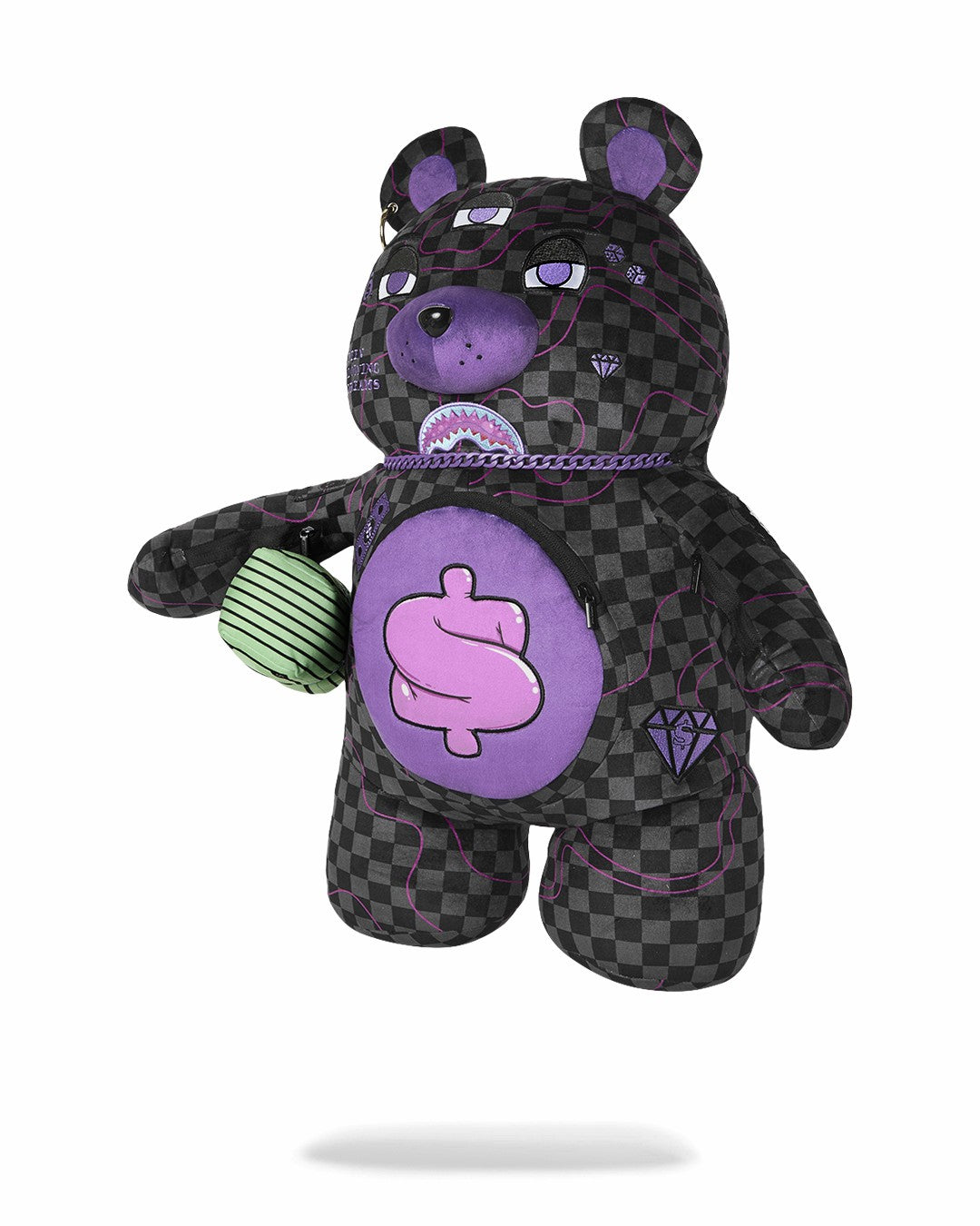 PURPLE SLIME SHARK MONEYBEAR BACKPACK | Sprayground Clearance