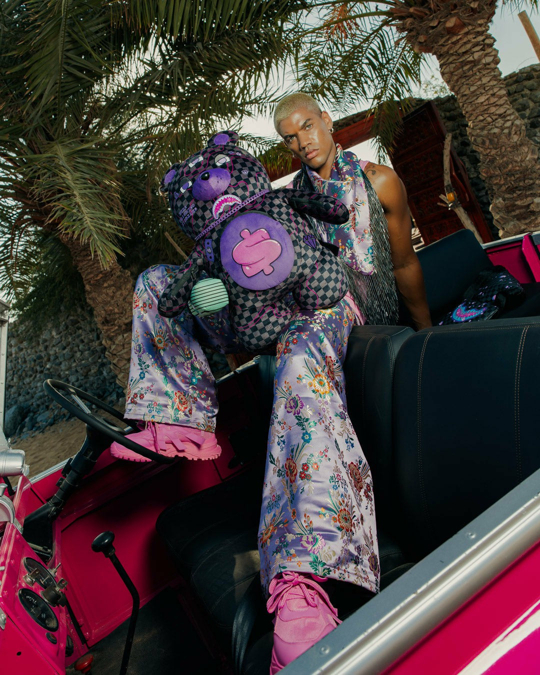 PURPLE SLIME SHARK MONEYBEAR BACKPACK | Sprayground Clearance