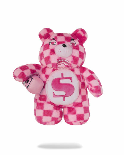 FURZILLA SHARK (PINK CHECK) MONEYBEAR BACKPACK | Sprayground US