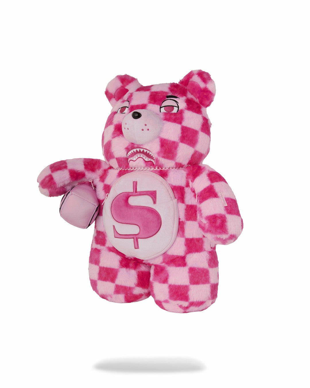 FURZILLA SHARK (PINK CHECK) MONEYBEAR BACKPACK | Sprayground US
