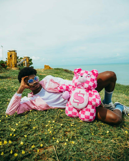 FURZILLA SHARK (PINK CHECK) MONEYBEAR BACKPACK | Sprayground US